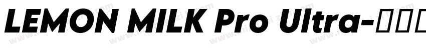 LEMON MILK Pro Ultra字体转换